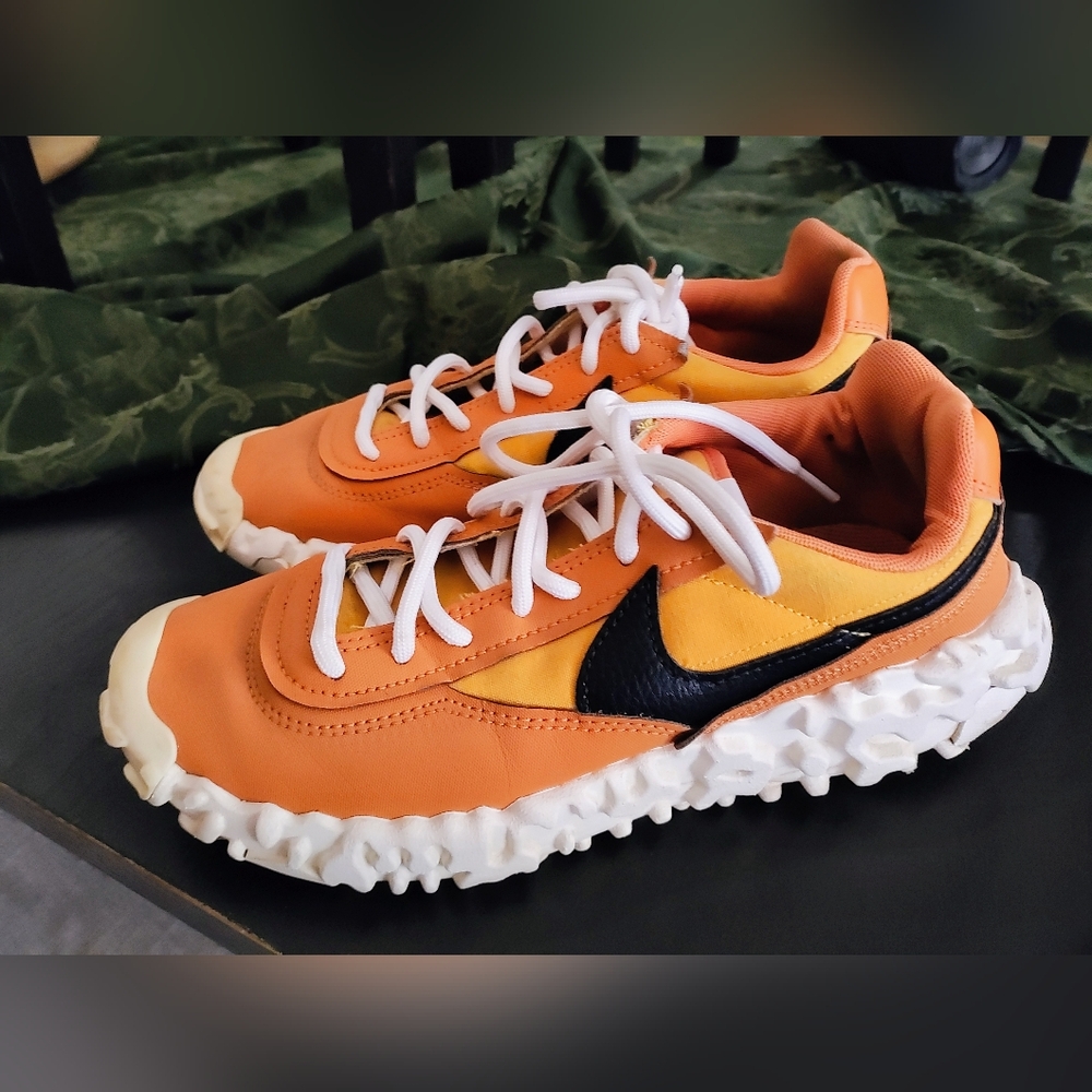 Nike Overbreak Shoes Men's Sneakers Hot Curry/Black/Pollen DC8240-800 US Sz 11.5